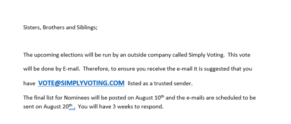 simply voting